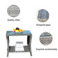Outdoor Patio Coffee Table – Clear Tempered Glass Prime Mart