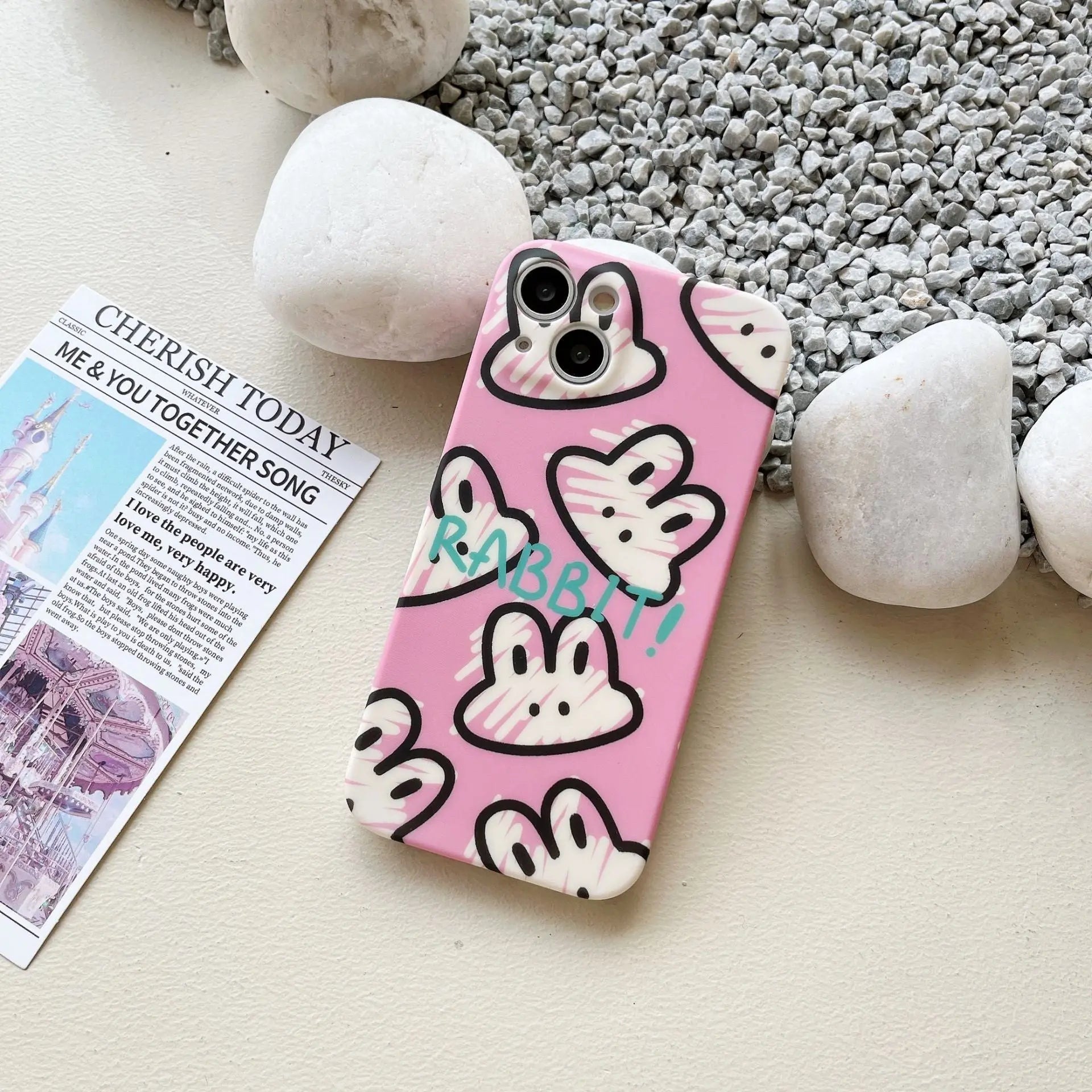 Lovely Graffiti Liquid Silicone Phone Case Prime Mart