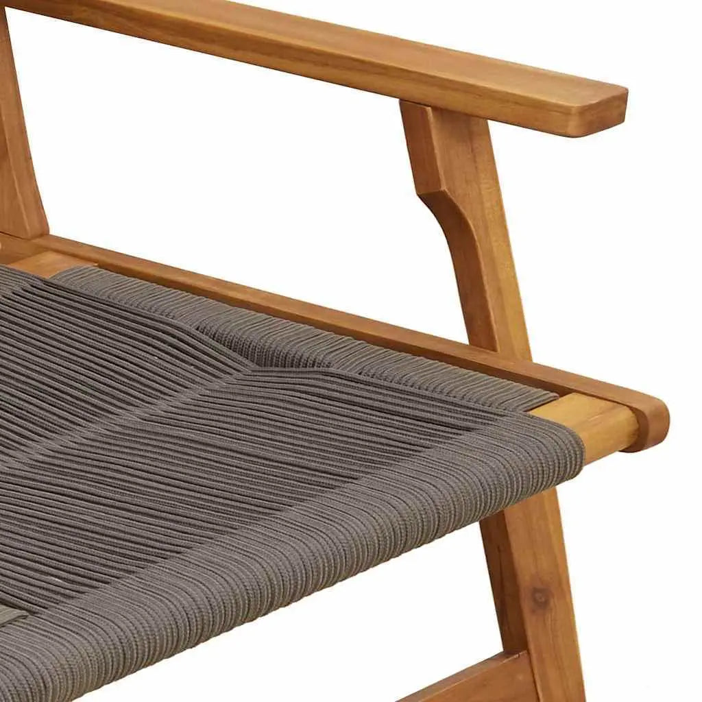 Grey Acacia Wood Garden Furniture – 78 x 122 x 73 cm Prime Mart