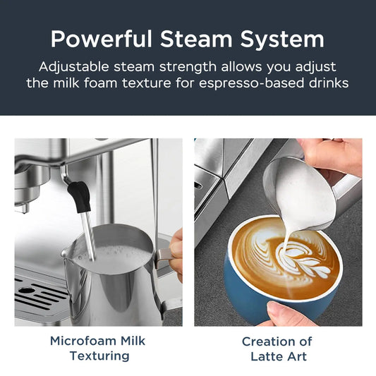 Espresso Machine with Milk Frother – Prime Mart Prime Mart