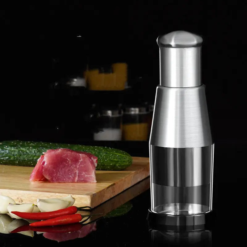 Manual Garlic & Vegetable Chopper – Hand Press Crusher Prime Mart