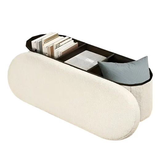 Oval Folding Footstool with Storage TM