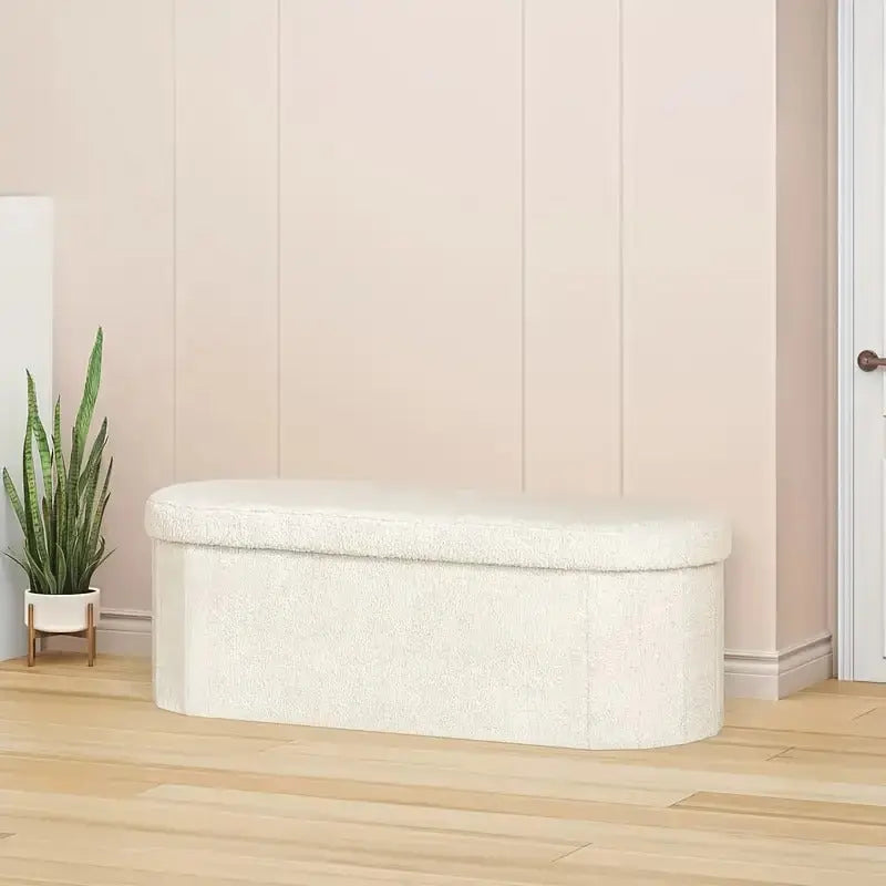 Oval Folding Footstool with Storage TM