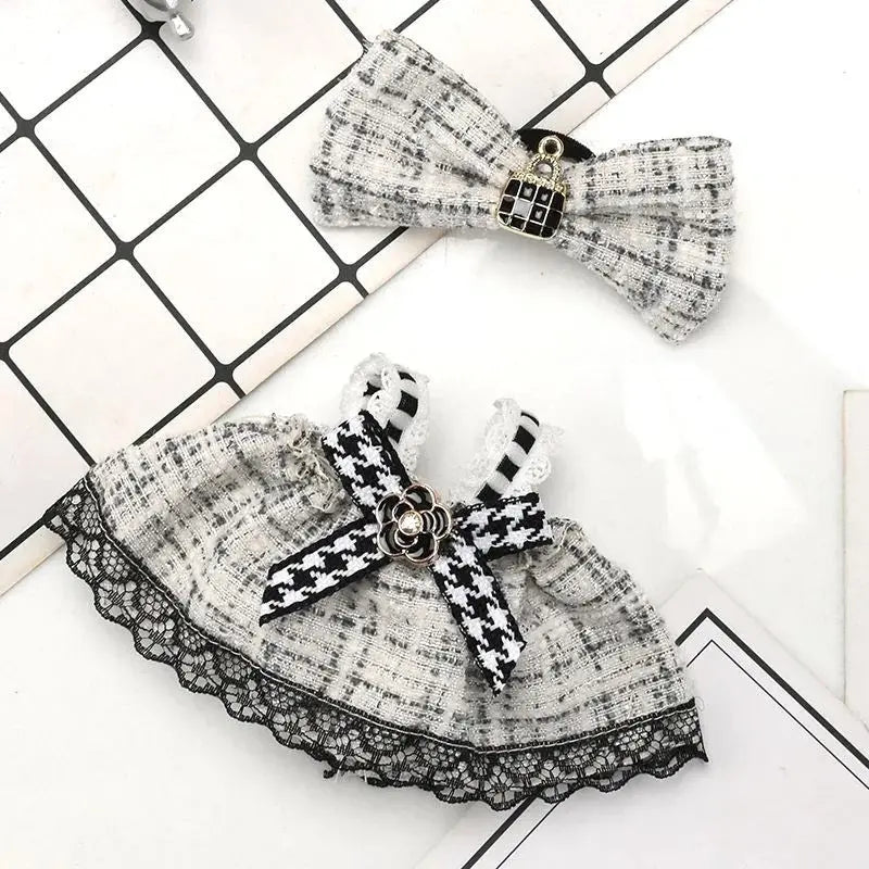 Labubu French Tweed Outfit Labubu